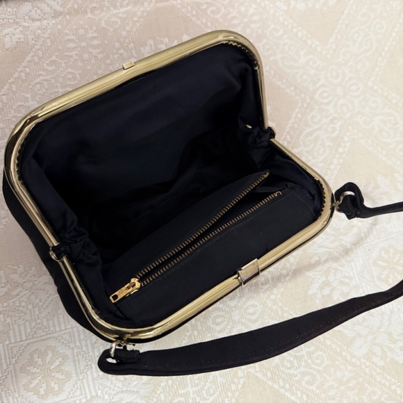 Evening Bag, Vintage 70s, Grosgrain Fabric - Picture 2 of 3